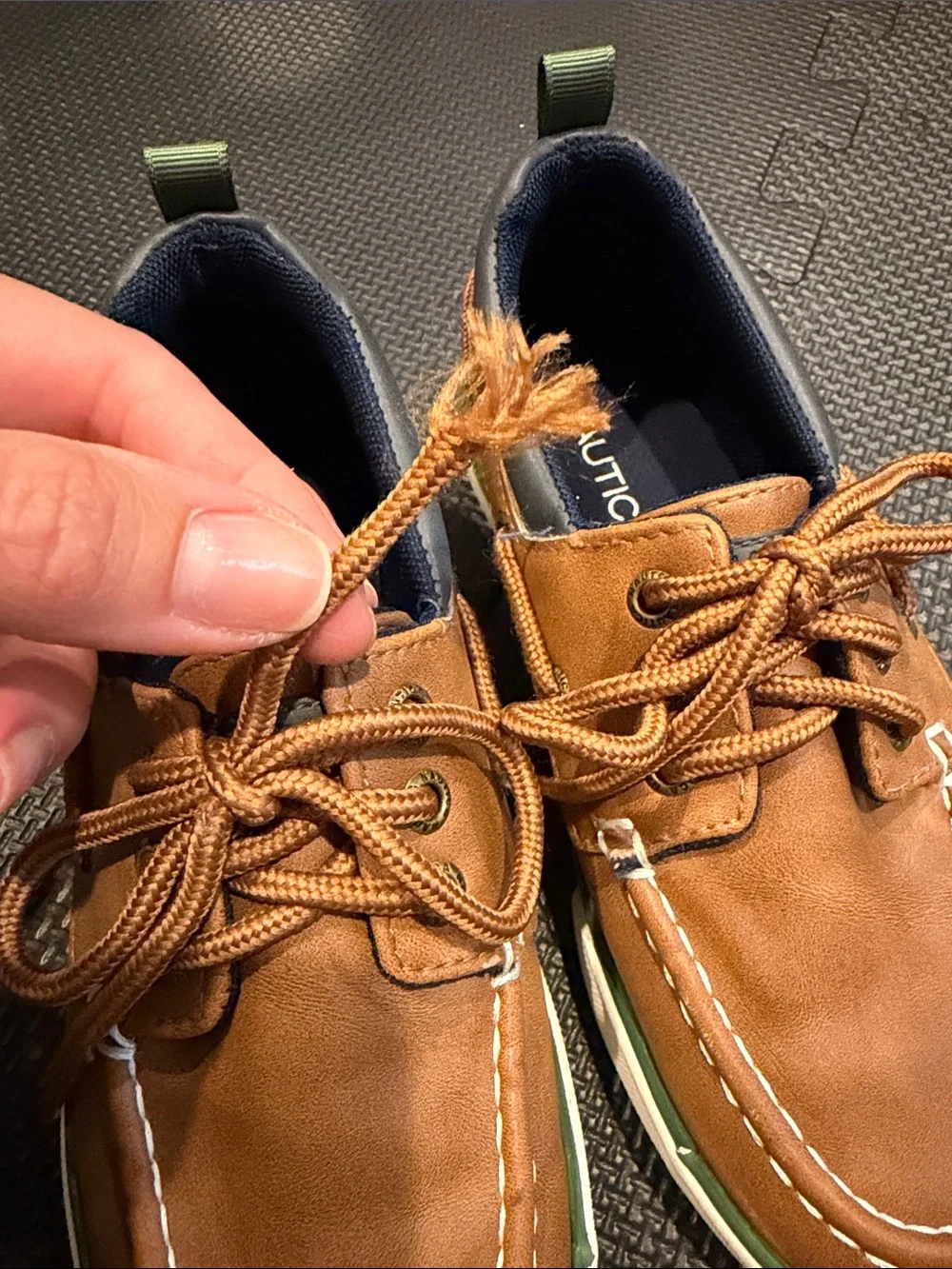 LIKE NEW Nautica Tan / Brown Boat Shoes Size 13